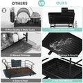 2-Tier Dish Racks for Kitchen Counter, Multifunctional Dish Drying Rack, Large Capacity Metal Kitchen Dishes Drying Rack