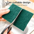 10/20/30 Pcs Scrub Pads Household Kitchen Oil Removal Dishwashing Pot Pads Scratch Free Multipurpose Reusable Cleaning Dishrag