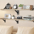 Floating Shelves for Wall,Bookshelves，Wall Mounted Wood Shelf for Living Room, Bathroom, Bedroom, Kitchen, Home Decor