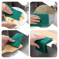 10/20/30 Pcs Scrub Pads Household Kitchen Oil Removal Dishwashing Pot Pads Scratch Free Multipurpose Reusable Cleaning Dishrag